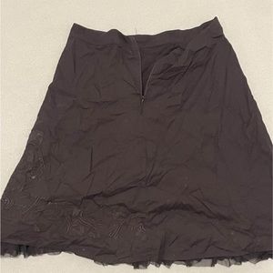 black midid skirt